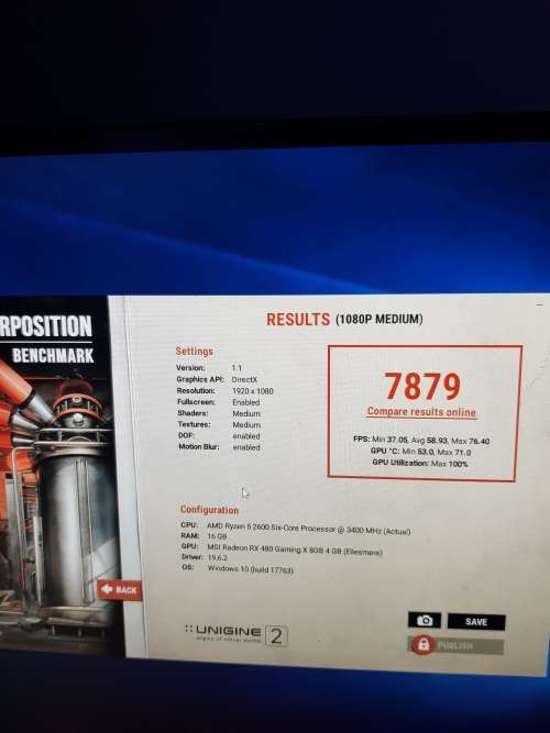MSI Rx 480 4gb gaming x