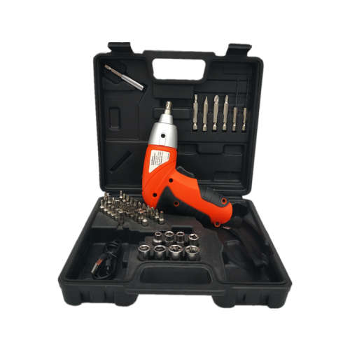 45 Piece Cordless Screwdriver Set in Sturdy Carry Case