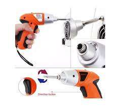 45 Piece Cordless Screwdriver Set in Sturdy Carry Case