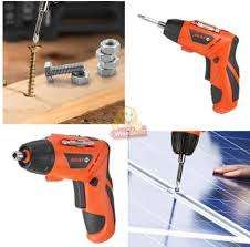 45 Piece Cordless Screwdriver Set in Sturdy Carry Case