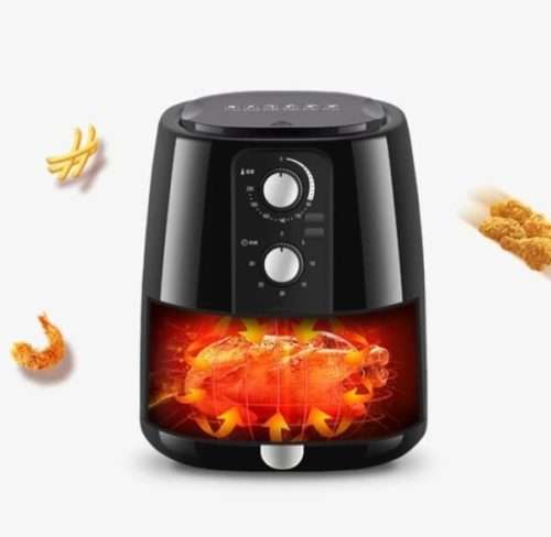 1600W - Air Fryer - Black Partition - 6.5L