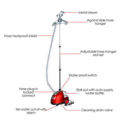 Professional Garment Steamer 11 Gear Ironing Machine Bedding/Curtains/Clothes and more - 2000watt
