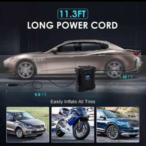 High-Pressure - High-Power - Heavy Duty Tyre Air Compressor Pump