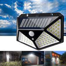 100 LED Outdoor Motion Sensor Solar Wall Lamp