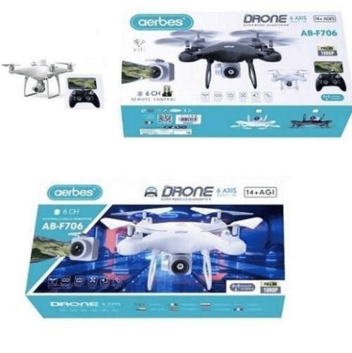F706 Drone - FULL 1080 HP - 6 CHANNEL - 6 AXIS - Camera Aerial Photography