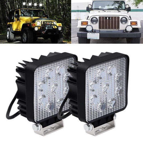 SUPERBRIGHT Car LED Spotlight  - 27W ROUND OR SQUARE