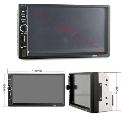 7.0 inch HD Touch Screen Dual DIN Car Radio Bluetooth Stereo/MP5 Player with Remote Control