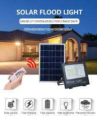 150W Solar LED Flood Light with Remote control & Panel