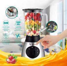 1.5L ELECTRIC 2 IN 1 STAINLESS STEEL 6 BLADE BLENDER - 850W