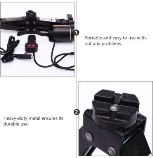 Electric Quick Scizzor Vehicle Jack - 12V Lighter Powered -100W