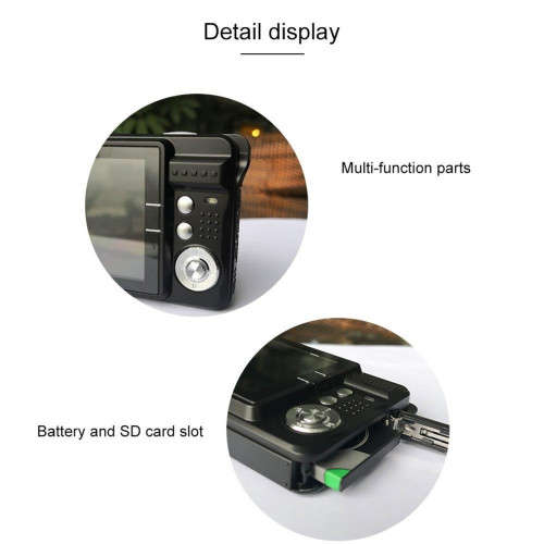 48MP Digital Camera 8X Zoom Anti-Shake 2.7 Inch TFT Screen