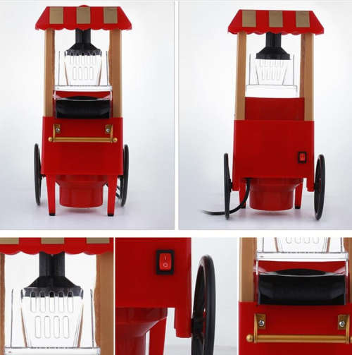 1200W Automatic Trolley Electric Vintage Popcorn Maker