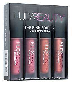 *NEW* HUDA BEAUTY LIQUID MATTE 4 MINI LIPSTICK -PINK EDITION