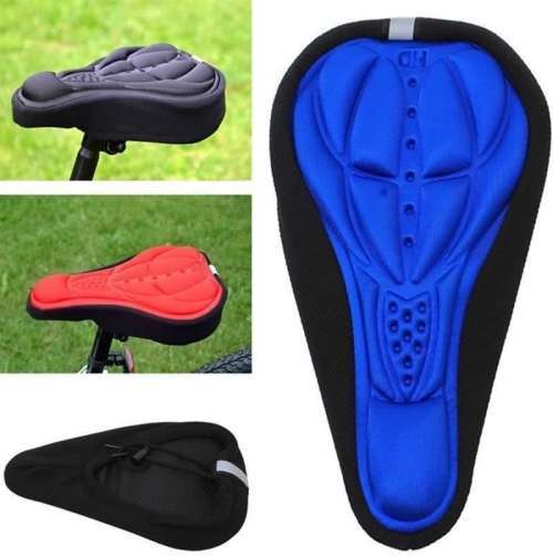 3D Silicone Gel Pad Bicycle Seat Saddle Cover Soft Cushion Fits for Kinds of Bikes