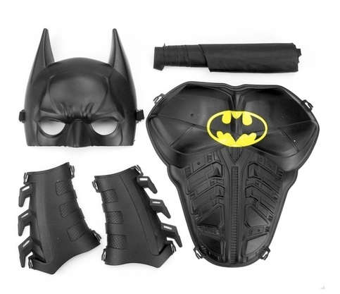 Batman Mask/Cloak/Wrister/Breastplate Set Child Birthday Gift Halloween Costume
