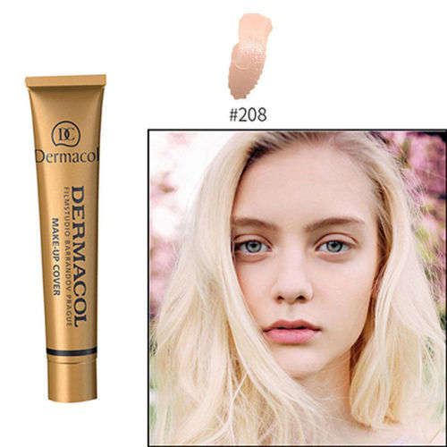 DERMACOL SHADES #208 CONCEALER/FOUNDATION HIGH COVERING PIGMENTATION HYPOALLERGENIC
