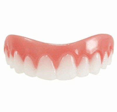 Perfect Smile Top Teeth Veneers Denture Paste Teeth Flex Fit Press on Veneers Covers