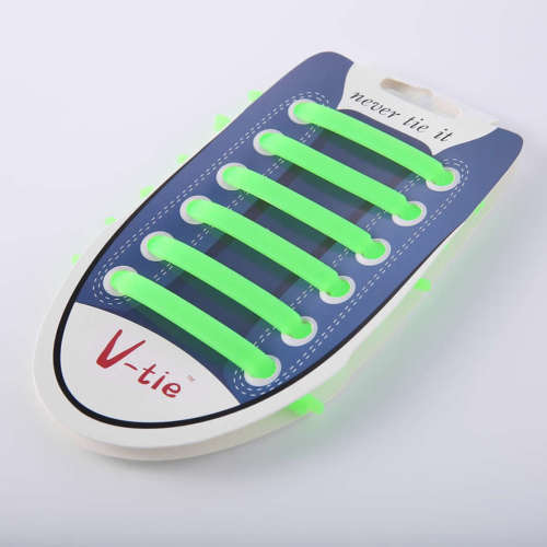 12pcs Unisex Running No Tie Multicolor Shoelaces Elastic Silicone Shoe Lace For Shoes
