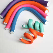 10 PC FOAM BENDY TWIST Styling Hair Rollers