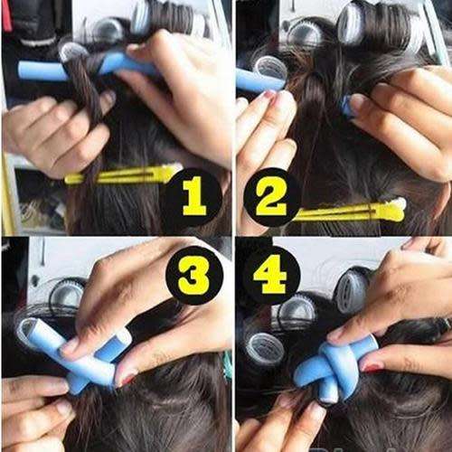 10 PC FOAM BENDY TWIST Styling Hair Rollers