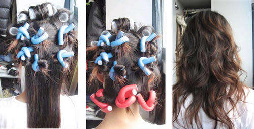 10 PC FOAM BENDY TWIST Styling Hair Rollers