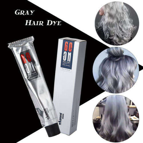 Temporary Grey silver DIY Hair Color Wax Mud Dye Cream 100ml  UNISEX