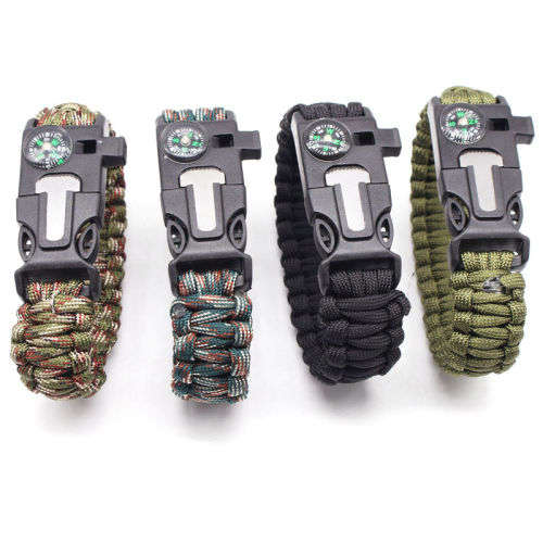 Outdoor Paracord Compass Survival Bracelet * LOCAL STOCK*
