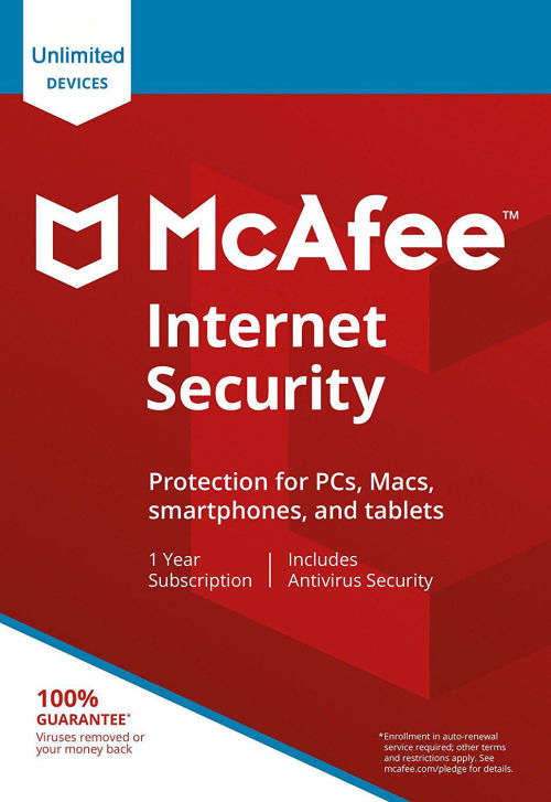 McAfee Internet Security 2018 | 1 Year | PC/MAC