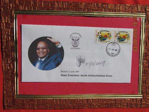 SIGNED FDC  - STATE PRESIDENT JACOB ZUMA