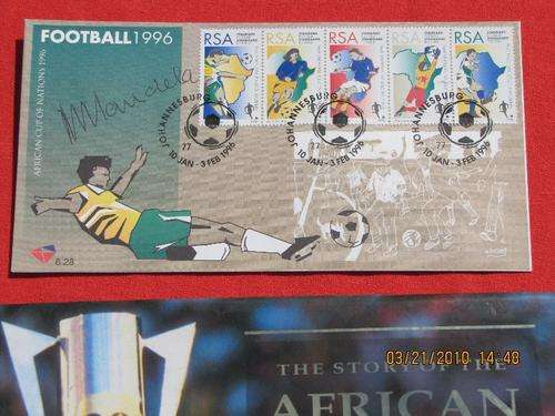 ORIGINAL MANDELA SIGNATURE ON MANDELA FIRST DAY COVER