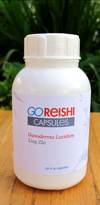 100% Red Reishi Mycelium 60x Capsules (Ganoderma Lucidum)