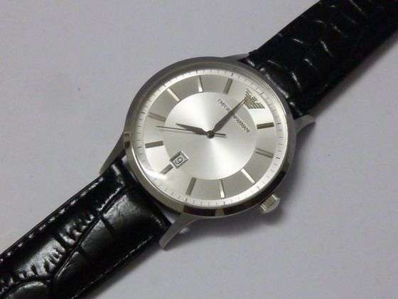 #LATE ENTRY#Gents CLASSIC Emporio Armani*AR2413 leather strap
