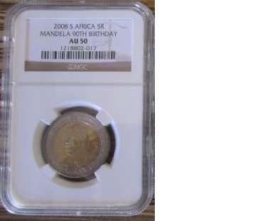 3 x AU50 - MANDELA 2008 B/DAY COINS - AU50 - BID PER COIN