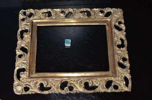 Stunning antique solid brass photo frame - very heavy at 5.2kg! VERY NICE!