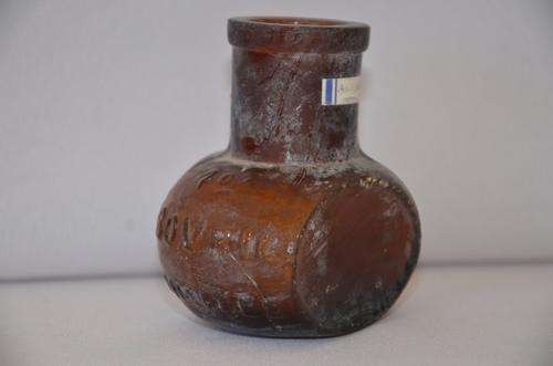 Old vintage Bovril bottle.