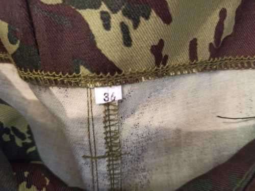 Mozambique camo pants, L, 36 inch waist