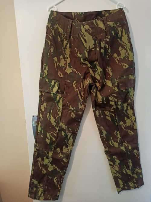 Mozambique camo pants, L, 36 inch waist