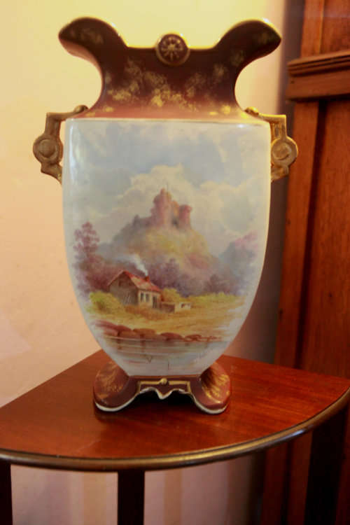 LOVELY 2 HANDLE VICTORIAN VASE