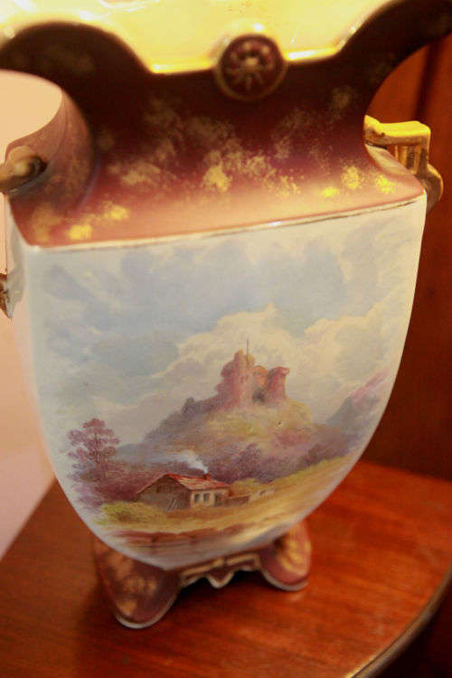 LOVELY 2 HANDLE VICTORIAN VASE