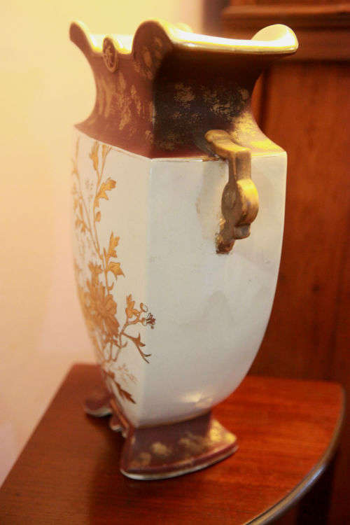 LOVELY 2 HANDLE VICTORIAN VASE