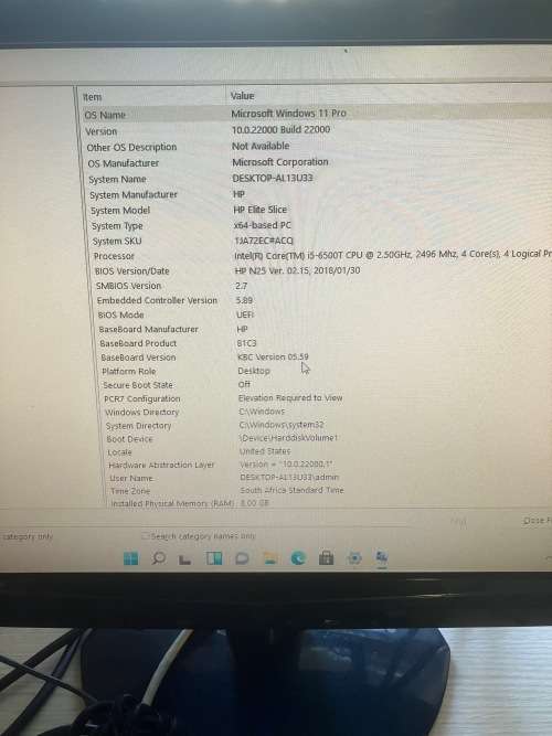 HP Elite Slice Mini Desktop Core i5