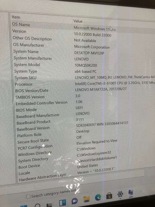 Lenovo Thinkcenter MQ 710 i3