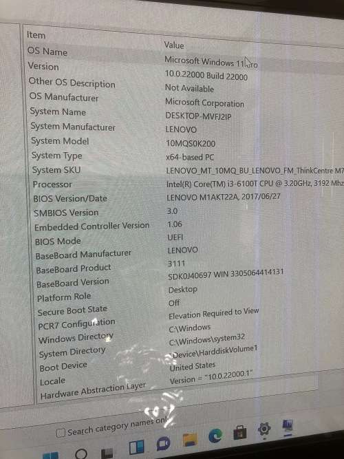 Lenovo Thinkcenter MQ 710 i3