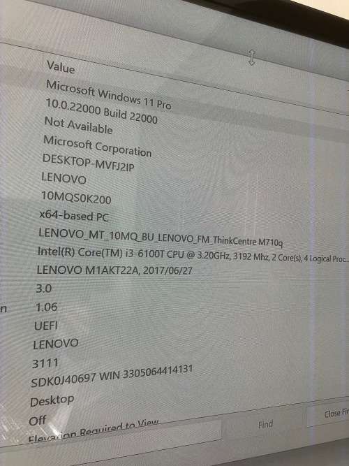 Lenovo Thinkcenter MQ 710 i3