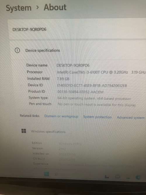 lenovo thinkcentre m700 i3-6100t