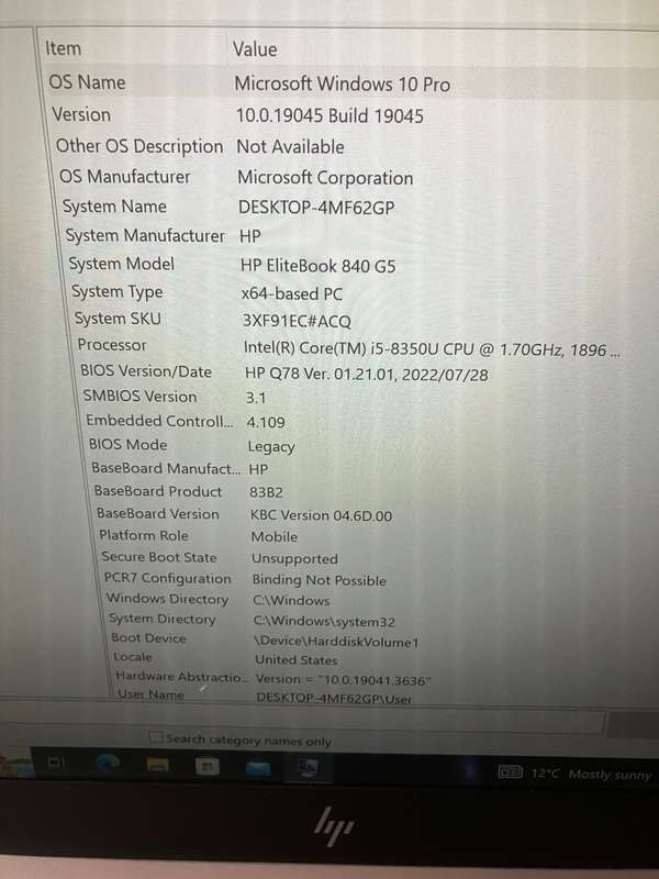 HP Elitebook 840 G5 i5