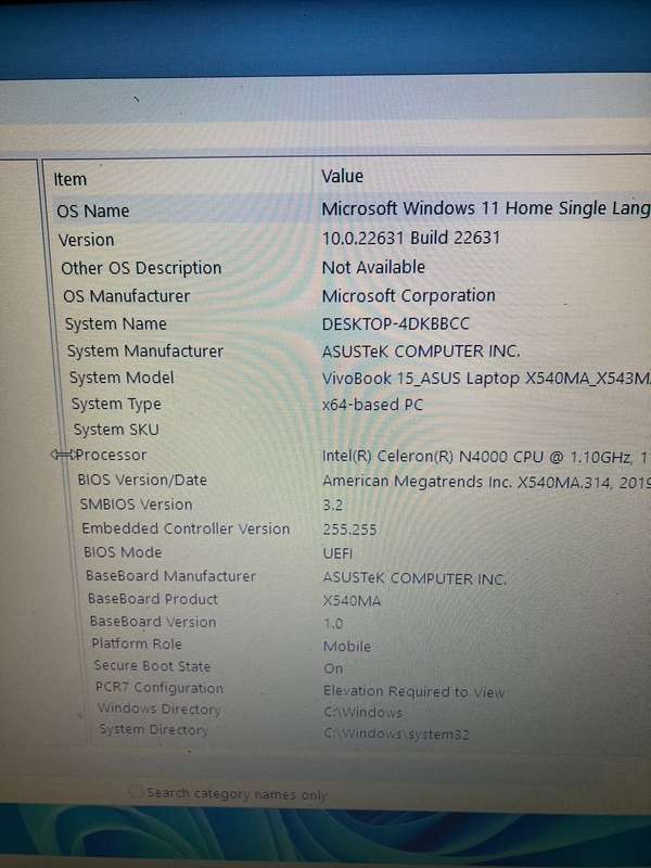 ASUS X540MA