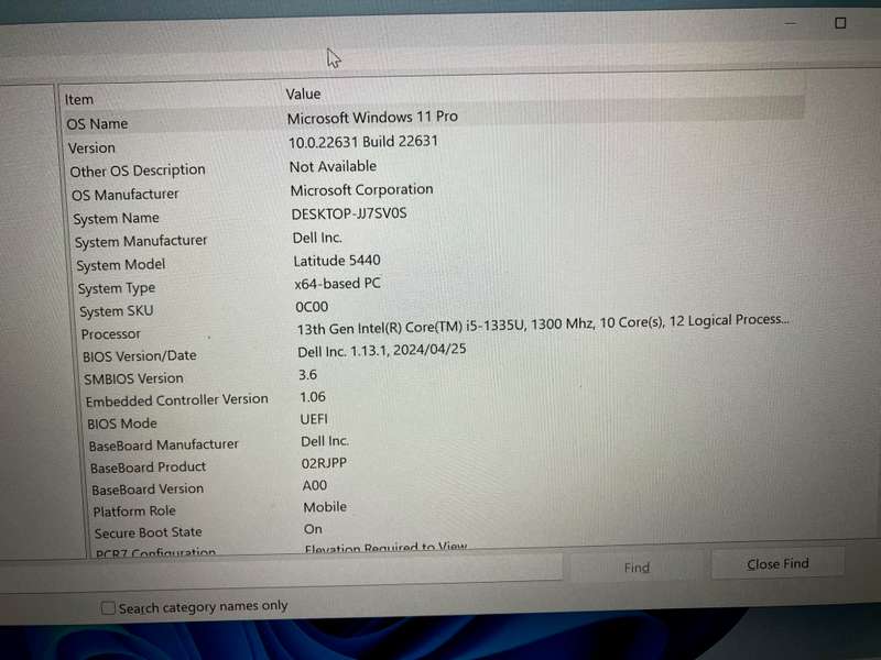 Dell Latitude dell 5440 i5-1335u