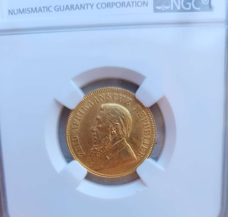 1898 ZAR Kruger Pond gold MS62