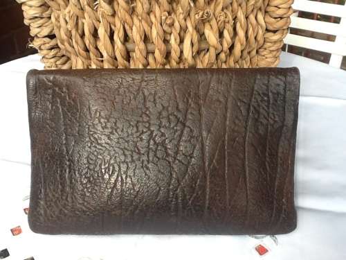 A Small Handbag in Elephant Skin.